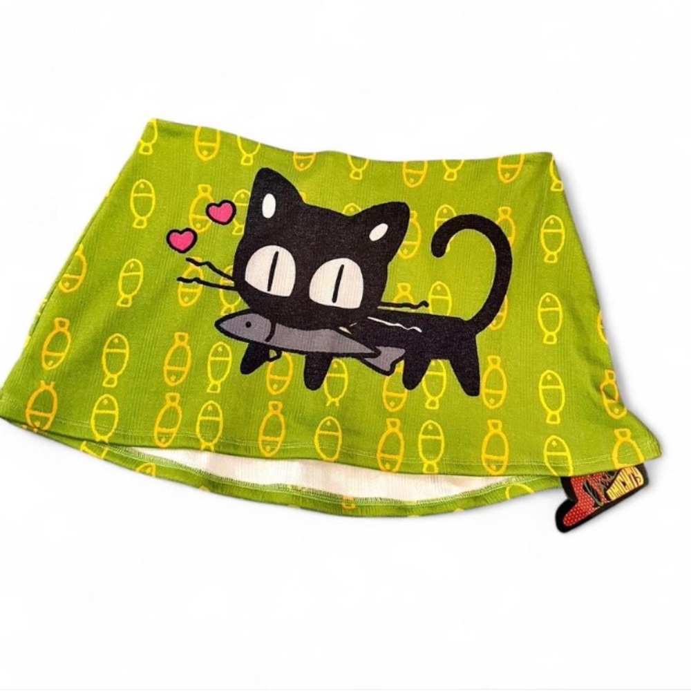 O'Mighty Hungry Kitty Micro Pointelle Skirt